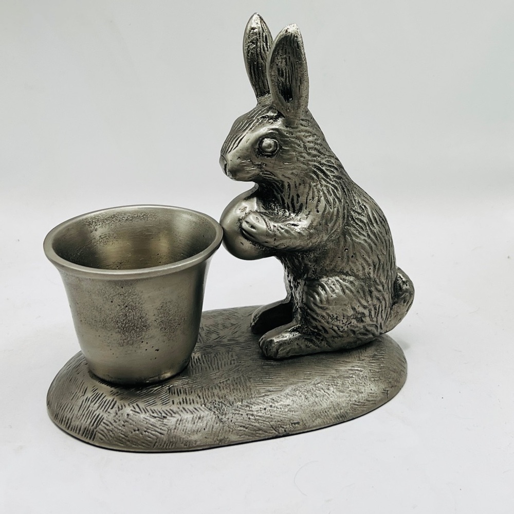 Pottery barn Pewter Rabbit Votive Holder
